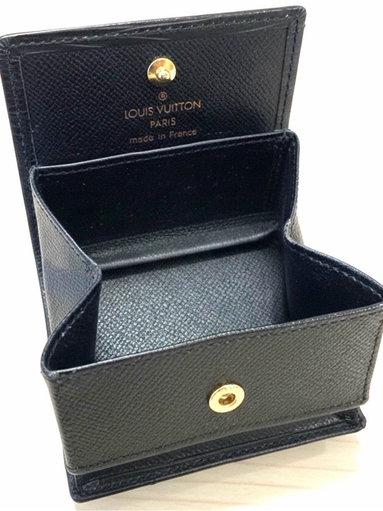 Louis Vuitton Accessories - LOUIS VUITTON Epi Porte Monnaie Boite Coin Purse M63692 Black Noir France